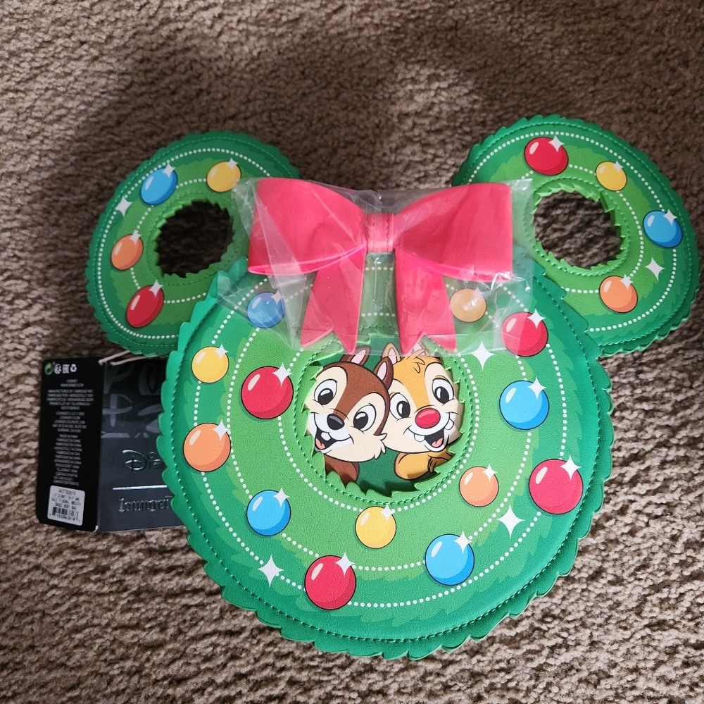Chip & Dale Wreath Loungefly Crossbody